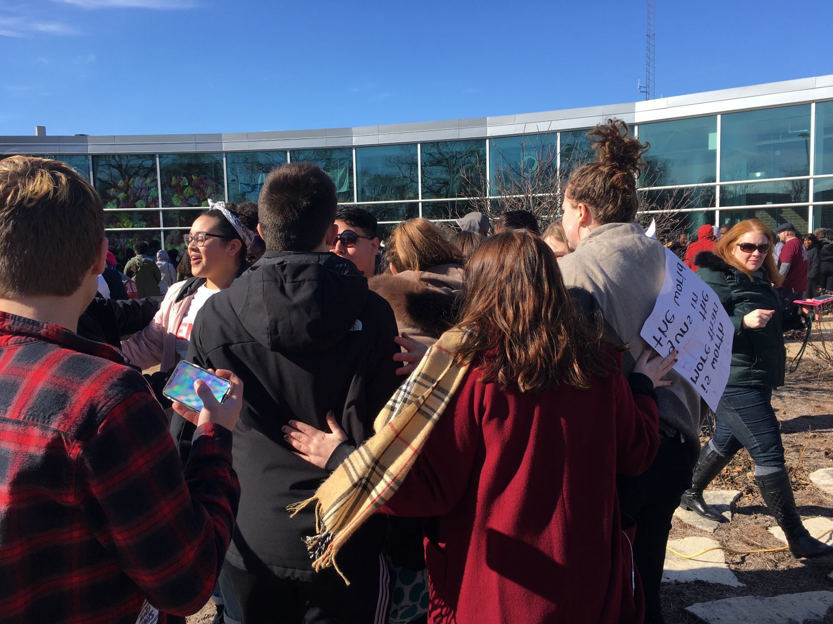 T.F. South walkout